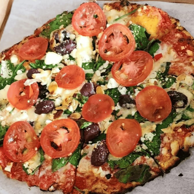 O Large Spinach Pizza.