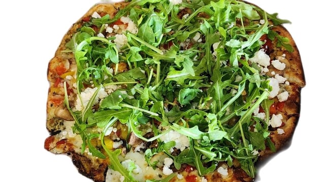 O Large Pesto & Goat Pizza.