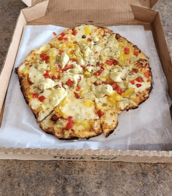 Medium Artichoke Pizza.