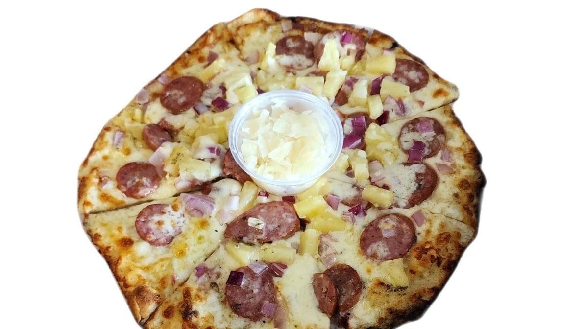 O Medium Sawtooth Pizza.